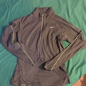 Nike Charcoal Long Sleeve with Neon Trim